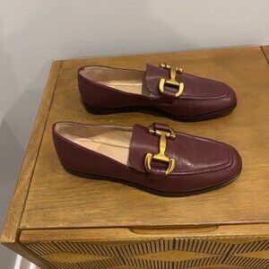 Boden Oxblood Iris Snaffle Loafers